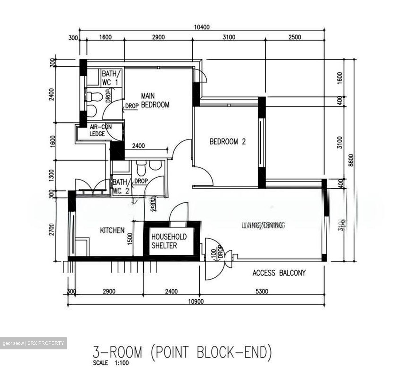 Blk 33 Eunos Court (Geylang), HDB 3 Rooms #515867821